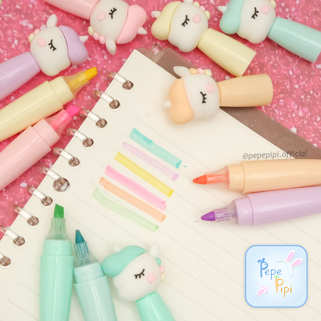 

Highlighter 3D XYUEH XYH-985 Unicorn Head Spidol Kuda Pony Marker Textlighter Textliner Penanda Halaman Buku