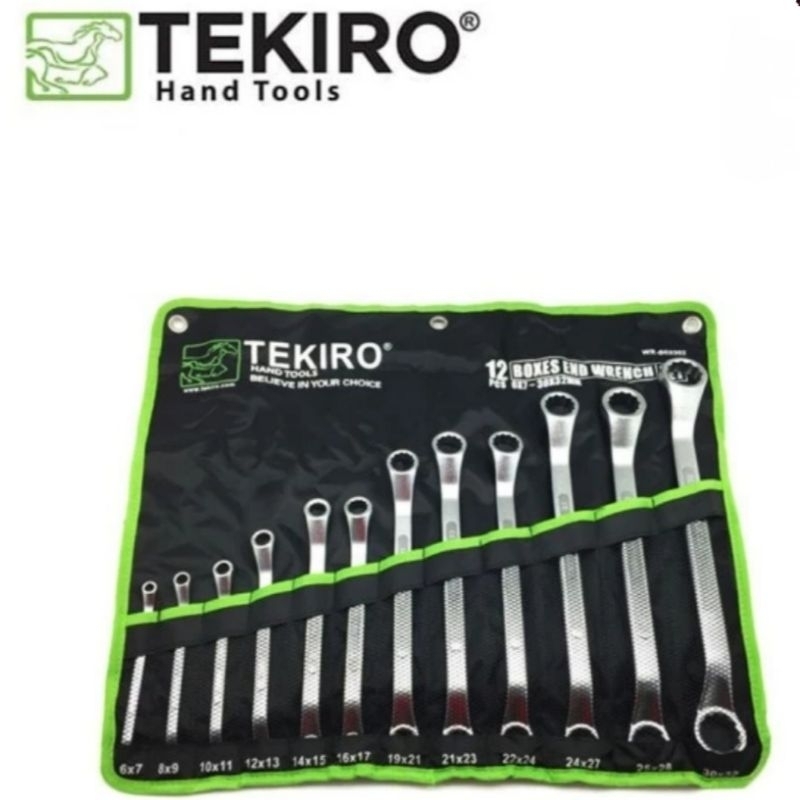 Kunci Ring Set 6-32 mm (12 pcs) Tekiro / Kunci Ring Ring Set Tekiro