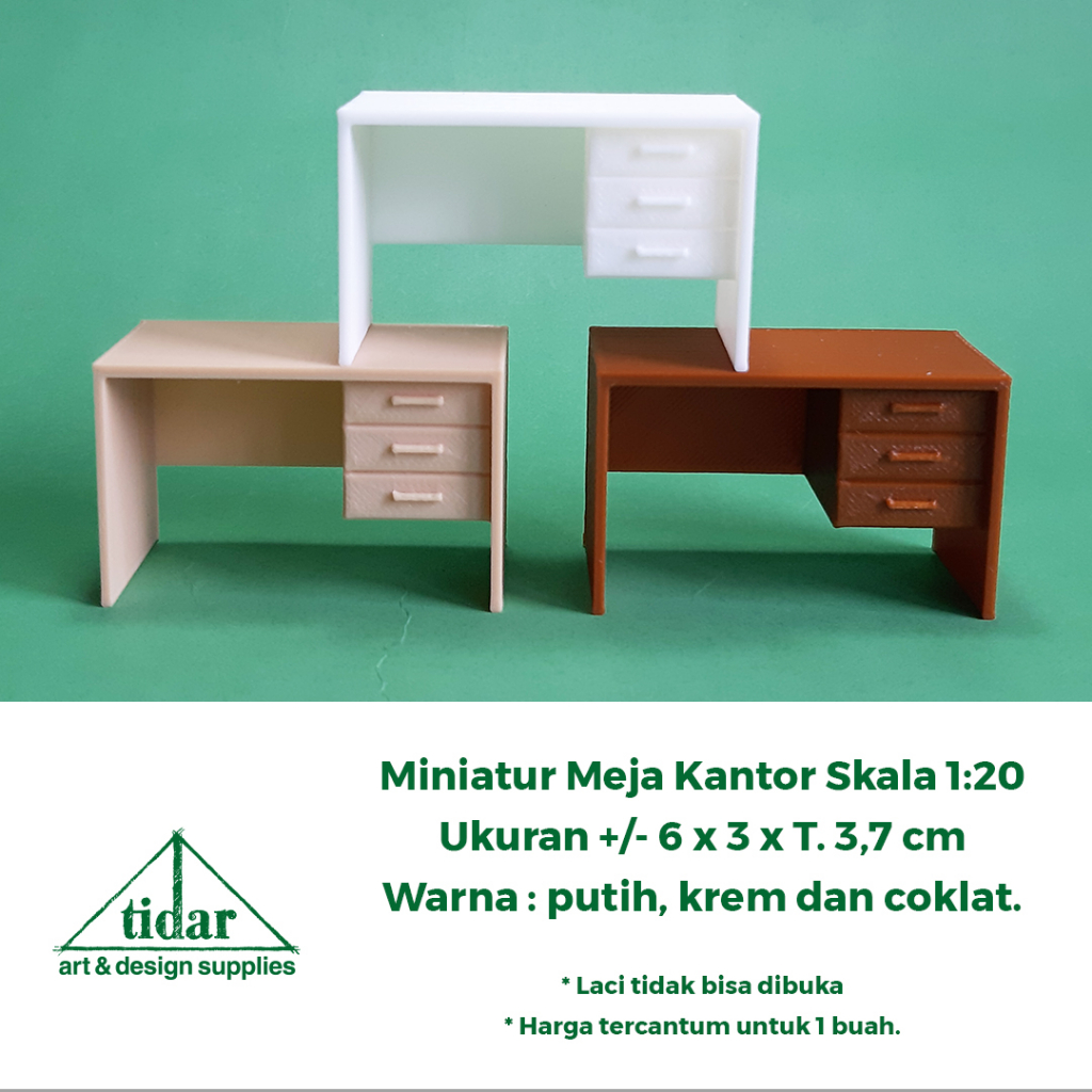 

[MR] AN - Miniatur Maket Meja Kantor Skala 1:20 - Meja Kerja / Belajar