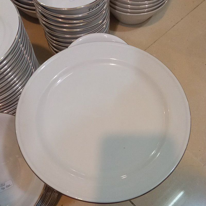 piring makan flat SANGO type ULTRA list gold 8"