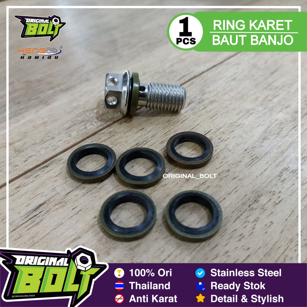 Ring Karet Baut Kaliper Selang Rem Atau Master Rem THAILAND
