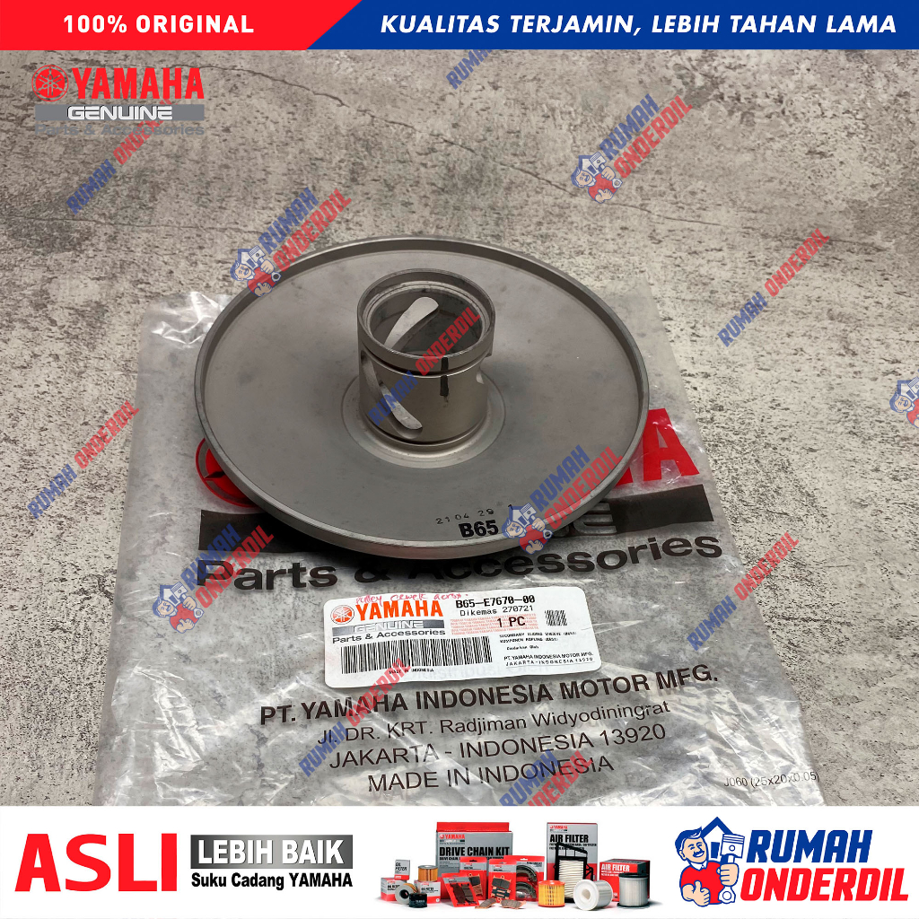 PULLEY BELAKANG PULLEY CEWEK AEROX B65-E7670 ORIGINAL YAMAHA