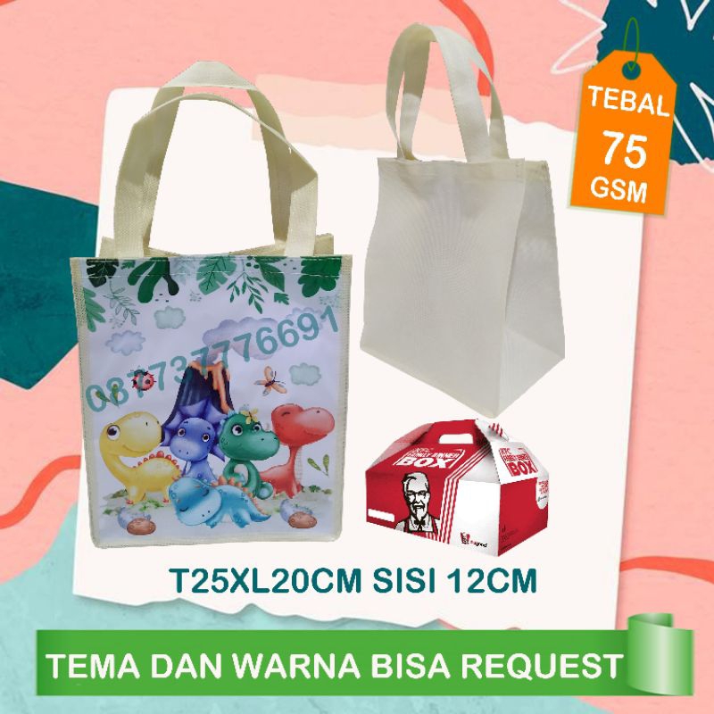 

Tas souvenir dinosaurus/tas ultah dino/goodie bag souvenir dinosaurus