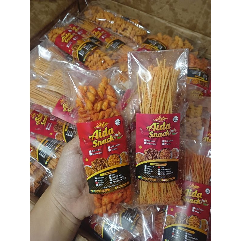 

MIE LIDI DAN MAKARONI SPIRAL AIDA SNACK