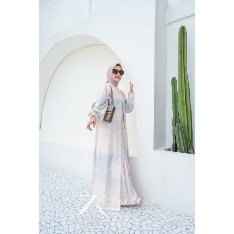 Dress Silk Motif Outer + Inner Polos Silk, by Zaleeka Gallery✨️