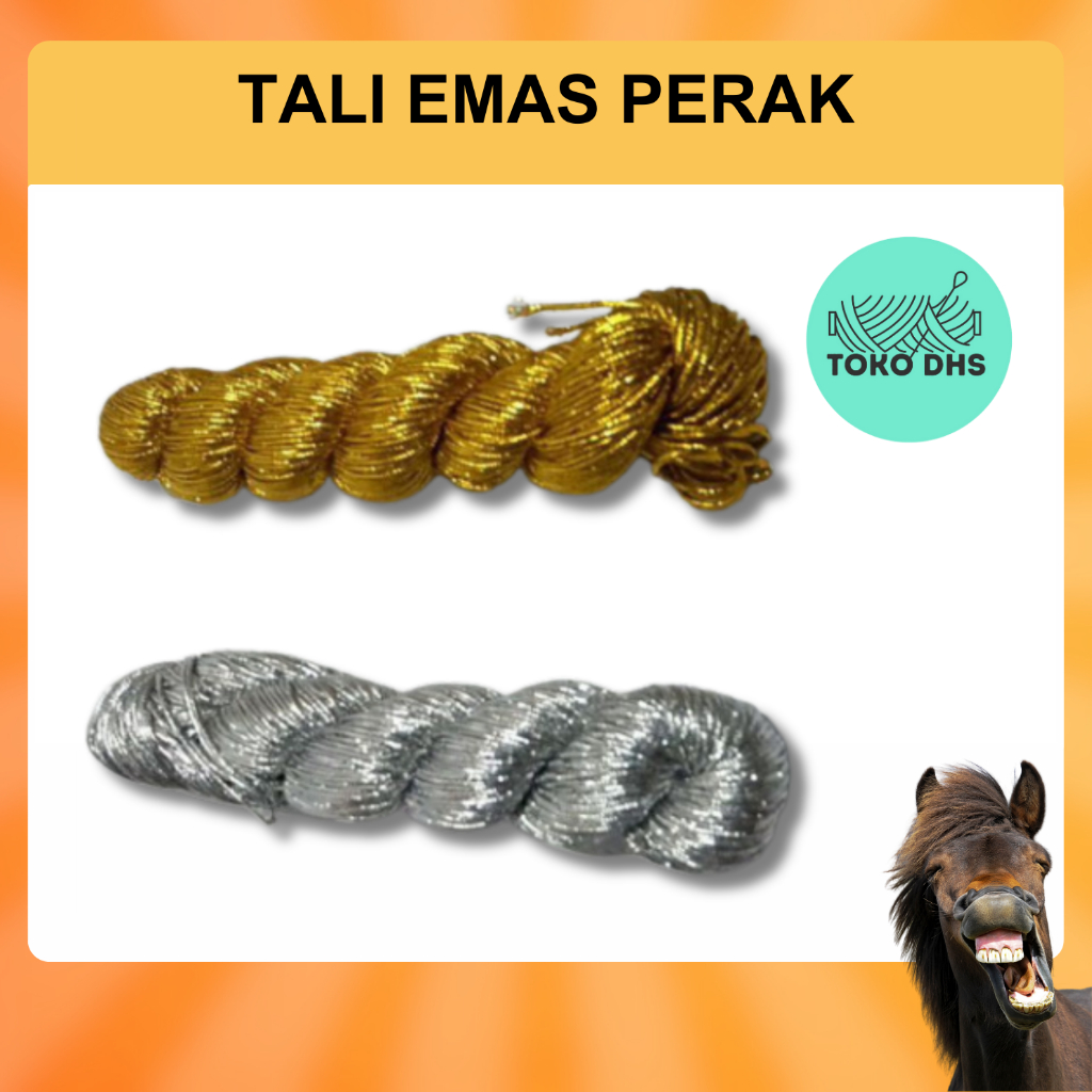 Tali Souvenir Emas Perak / Benang Emas Souvenir / Tali Emas