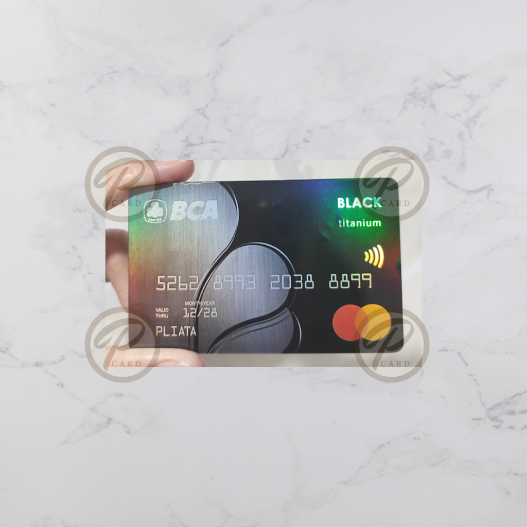 

[FAKE] BCA Titanium Hologram Card Sticker - Card Cover Skin Sticker - PLIATA Stiker Kartu ATM, E-Money, E-Toll