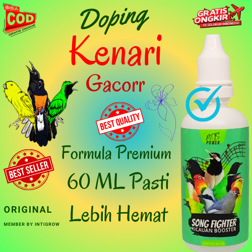 Doping Kenari / Vitamin Burung Kenari 60 mL / Vitamin Semua Burung Kicau / Doping Burung Kenari / Ob