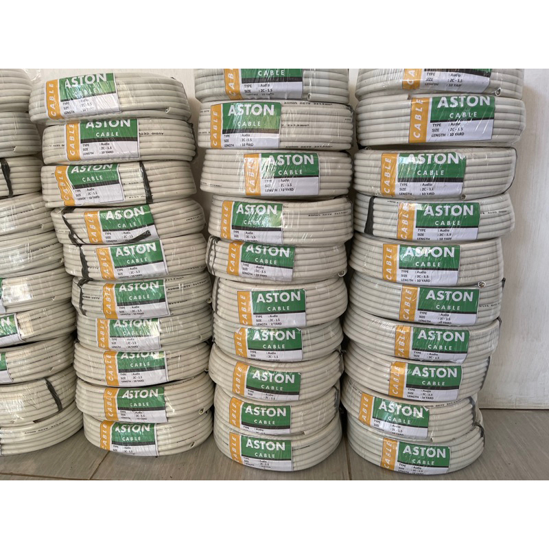 Kabel NYM 2x1.5 10 meter  / Kabel Audio 2x1,5 10meter Merk Aston