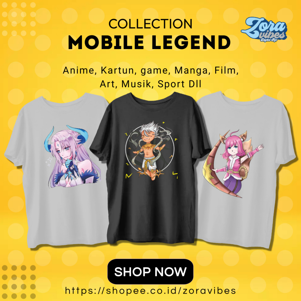 Kaos Mobile Legends Baju Tshirt