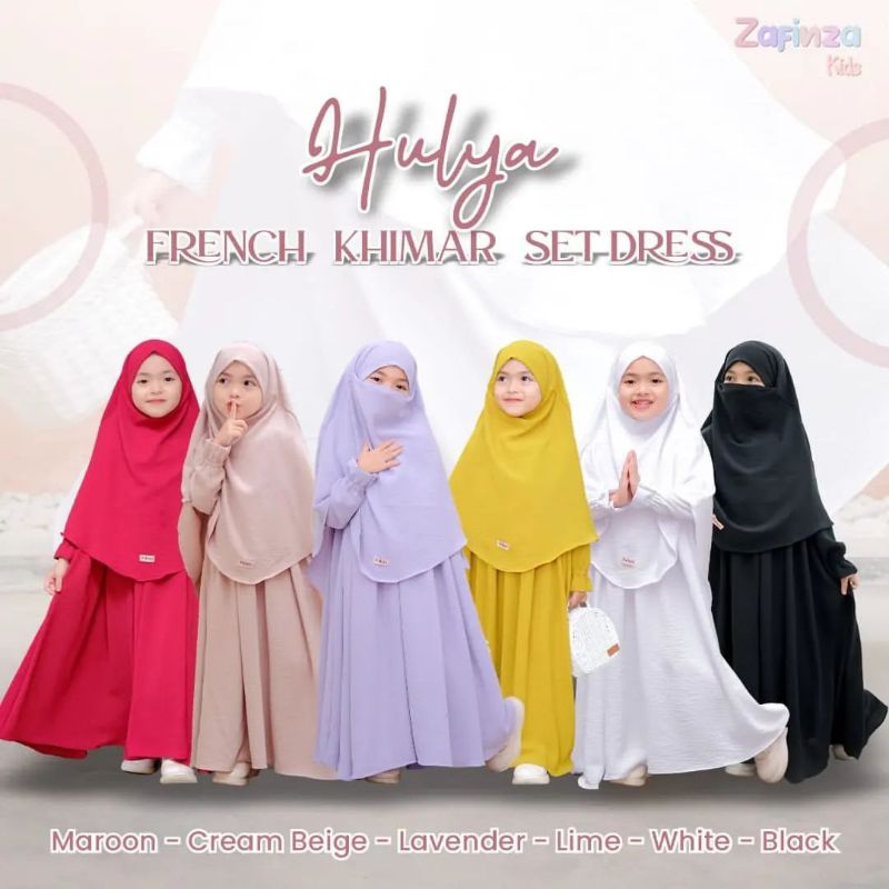 Gamis Anak Syar'i Set French Khimar | galeri.sumayyah