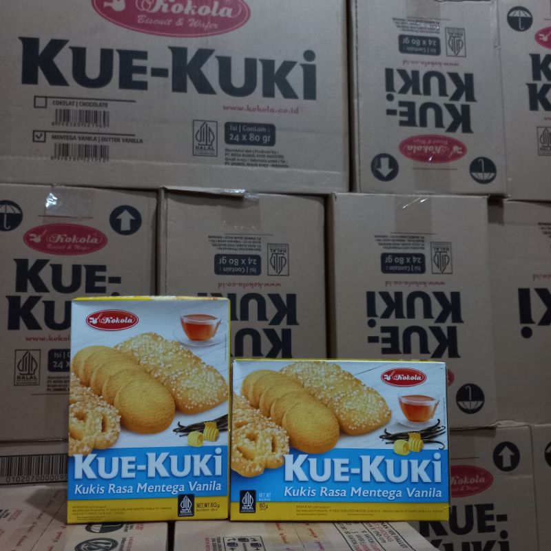 

Biskuit Kue Kuki Kokola 80 gram 1 dus isi 24 pcs