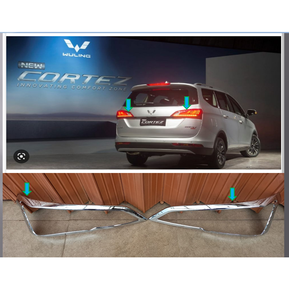 Tail Lamp Garnish WULING CORTEZ Garnis Belakang CHROME - GARNISH BELAKANG WULING CORTEZ CHROME - GAR
