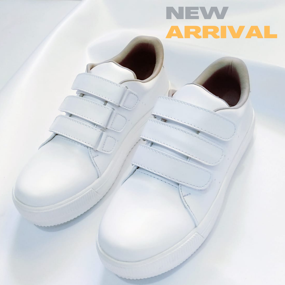 Sepatu Sneaker Wanita Korea Import Premium Quality Original 100% Warna Putih Hitam Coklat Terbaru