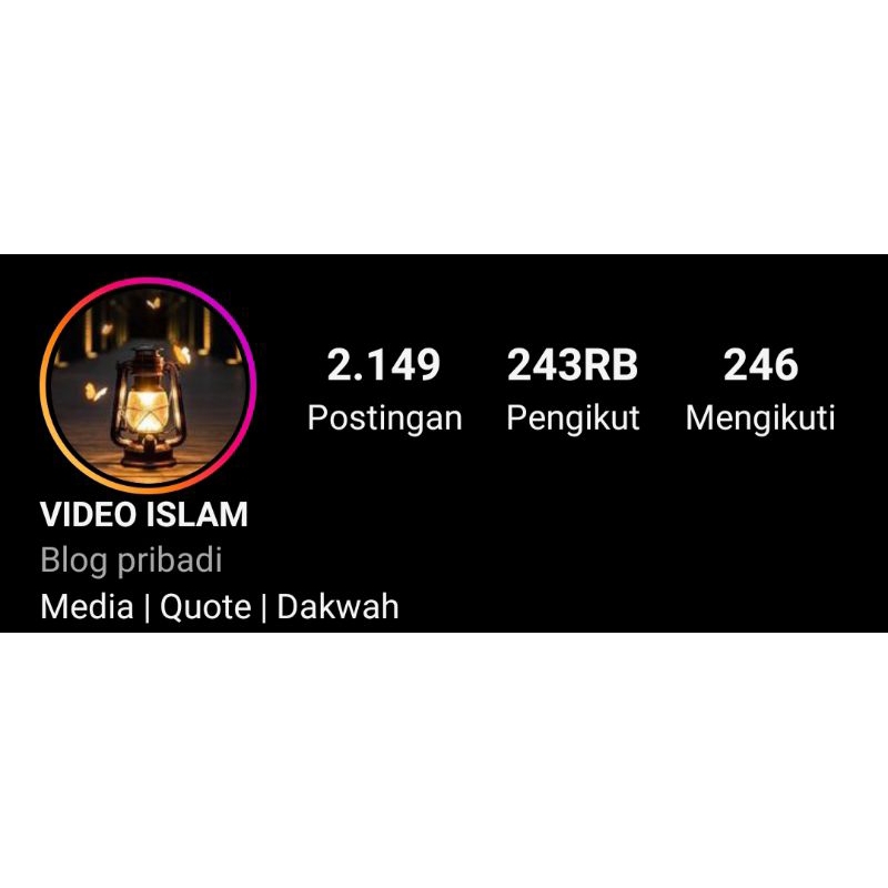 Akun INSTAGRAM IG 243K followers