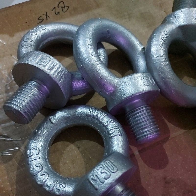 Eye Bolt M30 - M36 Ukuran 3.6 Ton Tambahan Mur + Mur Gantungan Baut M30