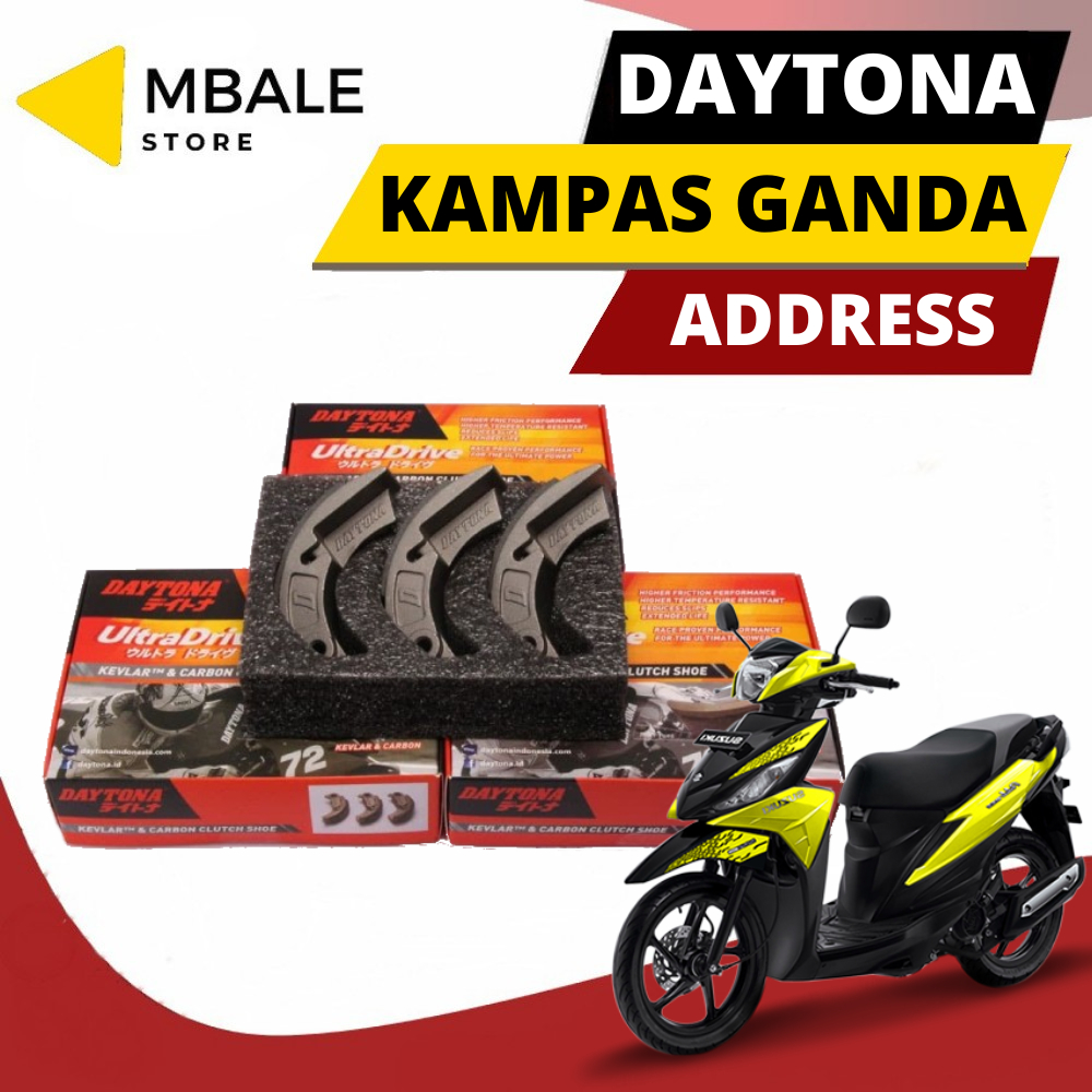 Kampas Ganda Daytona Suzuki Address Original 4630