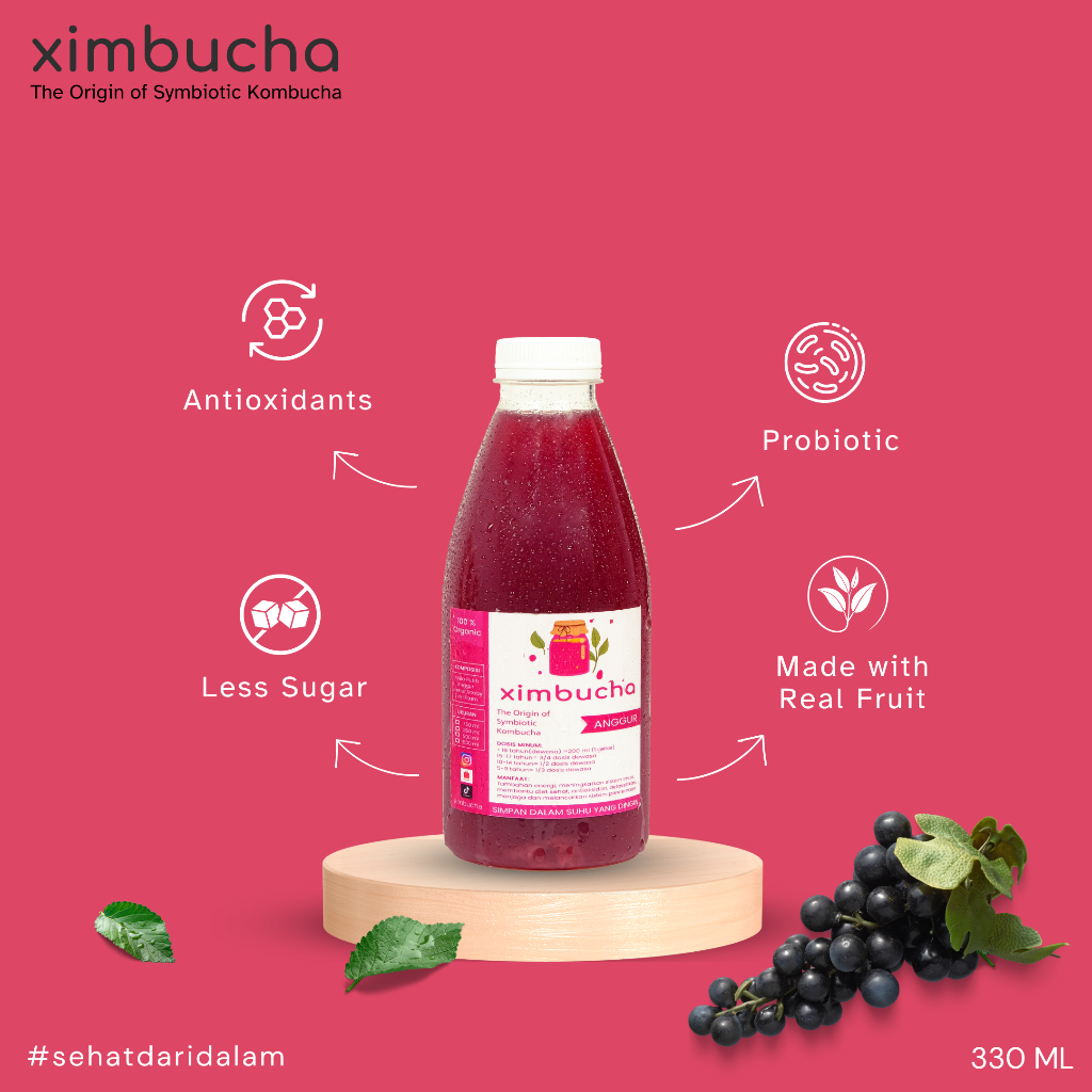 

Ximbucha - Kombucha Anggur - 330ml