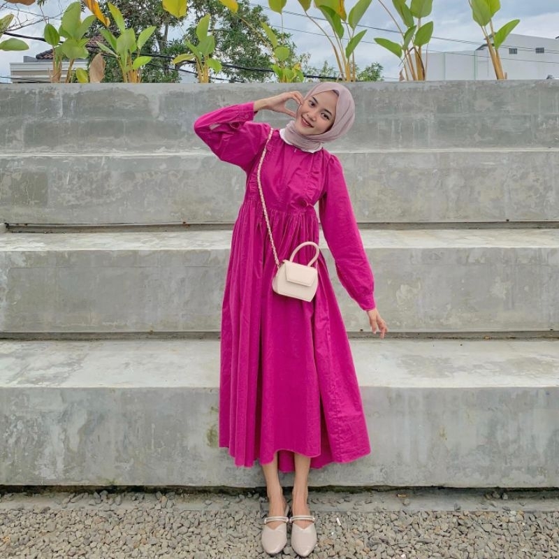 KIMMY DRESS KOREA//FONDARIANA OUTFIT//DRESS KOREA//VINTAGE DRESS//GRATIS ONGKIR// #GRATISONGKIR