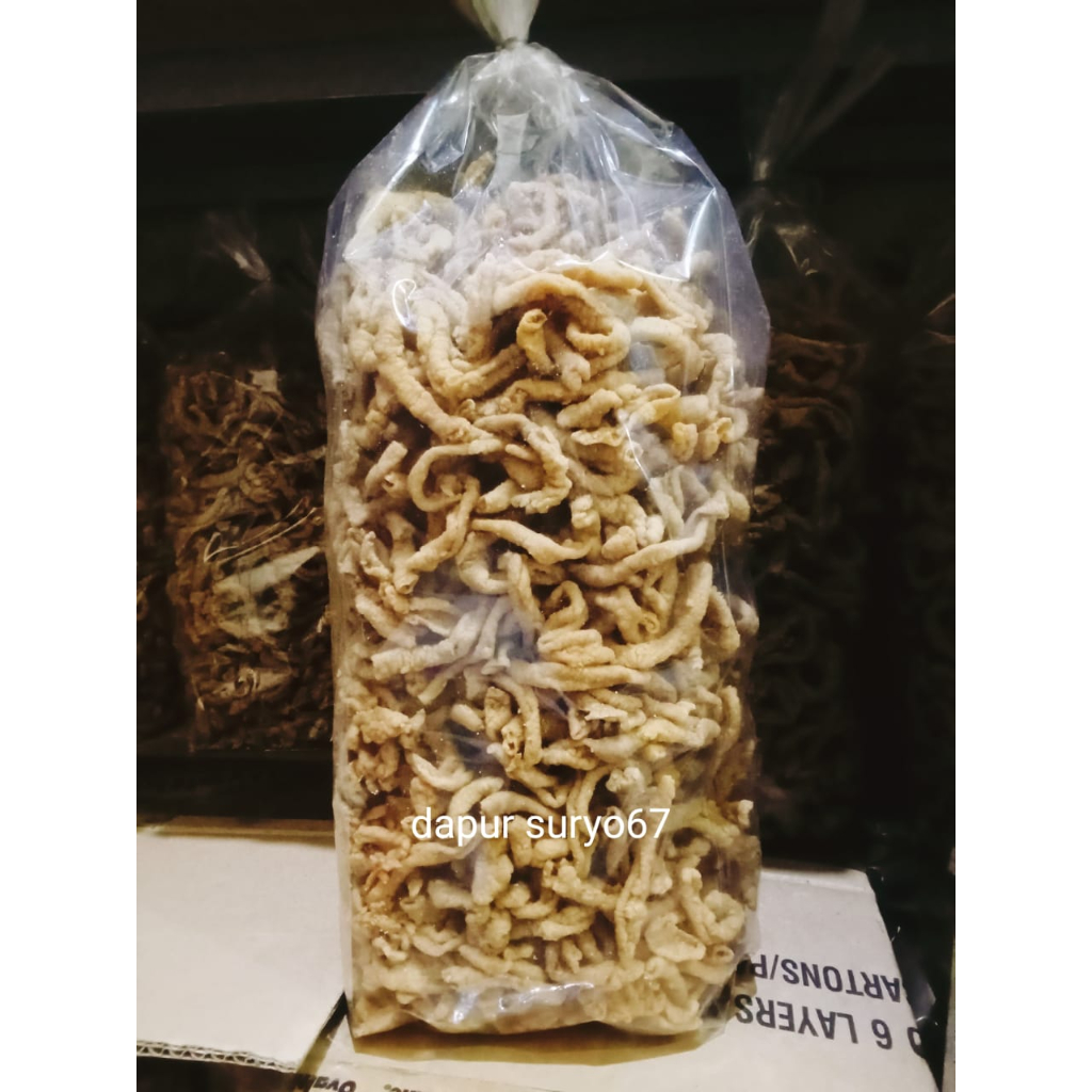 

KRIPIK USUS original gurih laris 2KG (1 BALL)