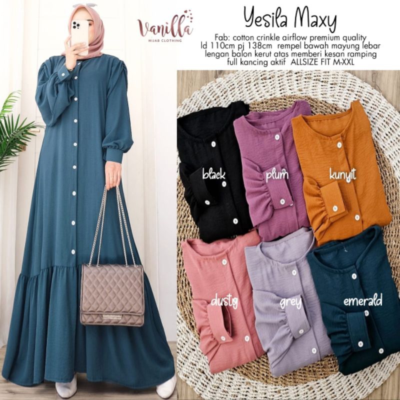 Yesila Maxy Vanilla Hijab [ READY COD ]