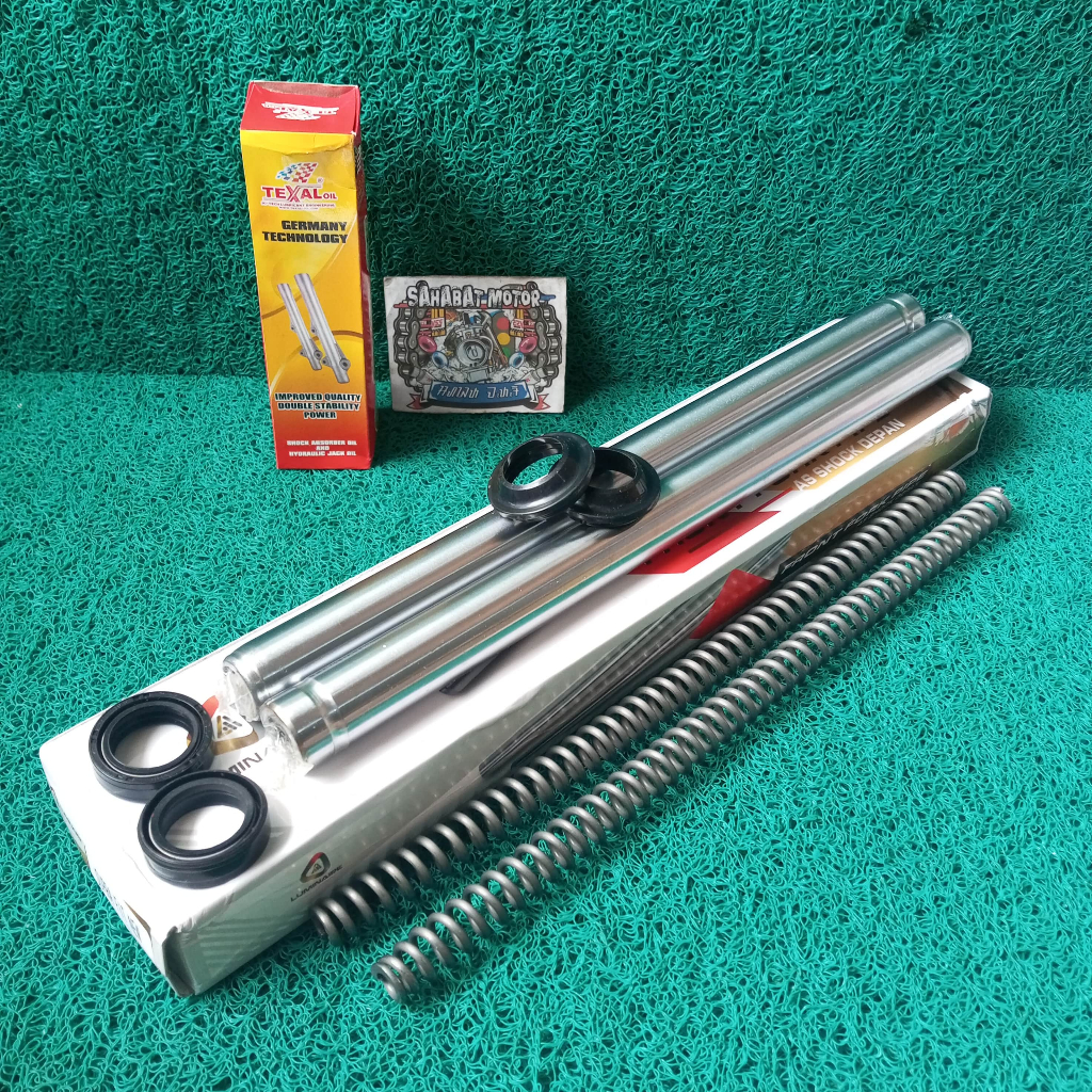 PAKET LENGKAP AS SHOCK DEPAN SUPRA FIT NEW PLUS SEAL SHOCK OLI SHOCK PER SHOCK DEPAN SUPRA FIT NEW L