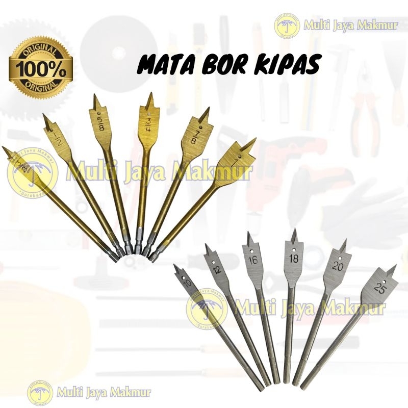 MATA BOR KAYU KIPAS 6PCS /MATA BOR LUBANG KAYU