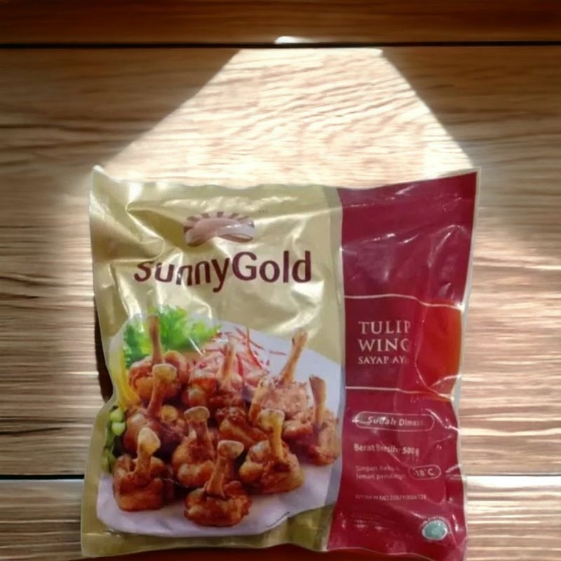 

RN_Frozen-Sunny-Gold.Tulip Sayap Ayam/Tulip Wings Berat Isi 500 Gram.