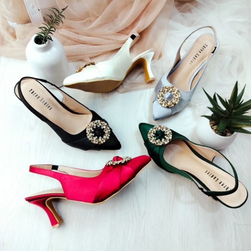 ZINNIA heels 7CM sendal tali wanita | wedding shoes
