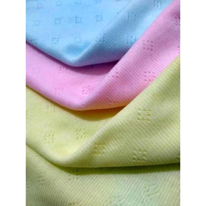 6pcs singlet anak motif jala bolong