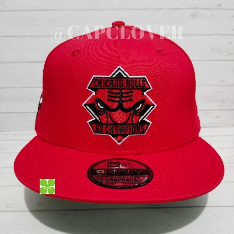 Topi NEW ERA Chicago Bulls Diamond Patch Red 9FIFTY