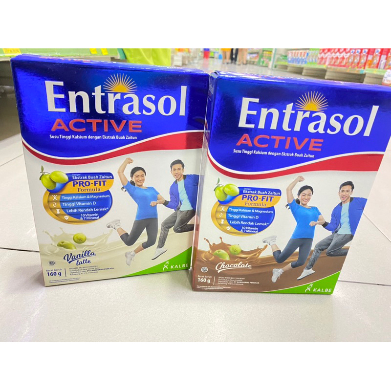 

Entrasol Active 160gr Vanilla latte cokelat