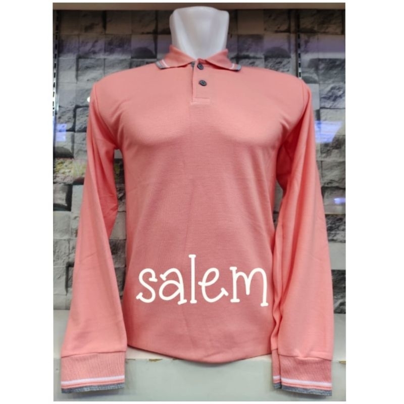 kaos kerah polo list/ kaos kerah Lacoste/kaos kerah Lacoste seragam/ kaos kerah list polo lengan pan