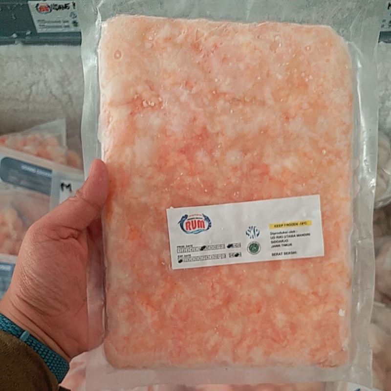 

Rumseafood Udang Giling Blok Premium/Daging Udang Giling