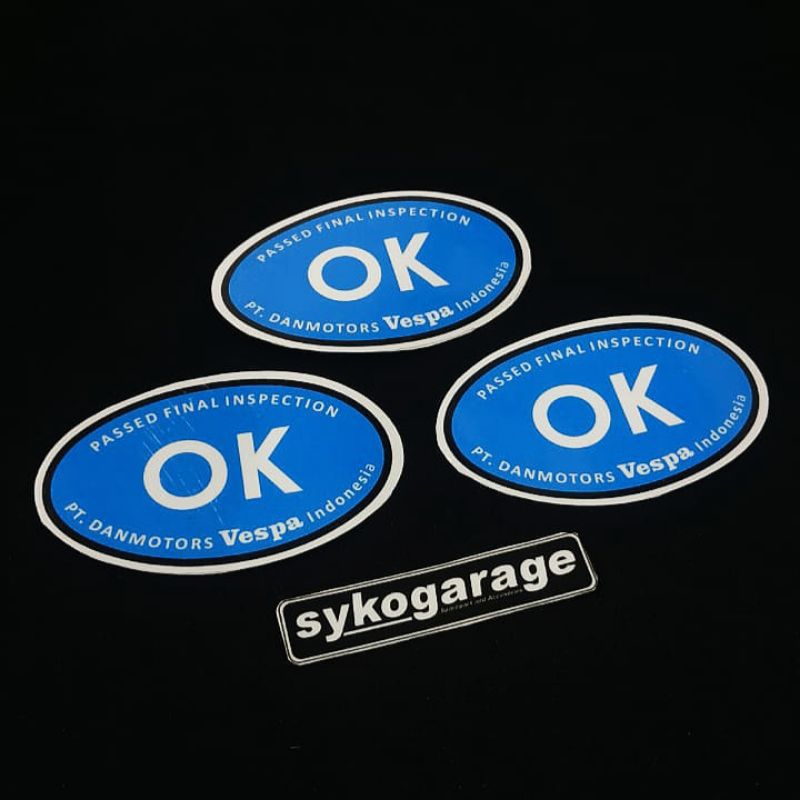 stiker OK vespa