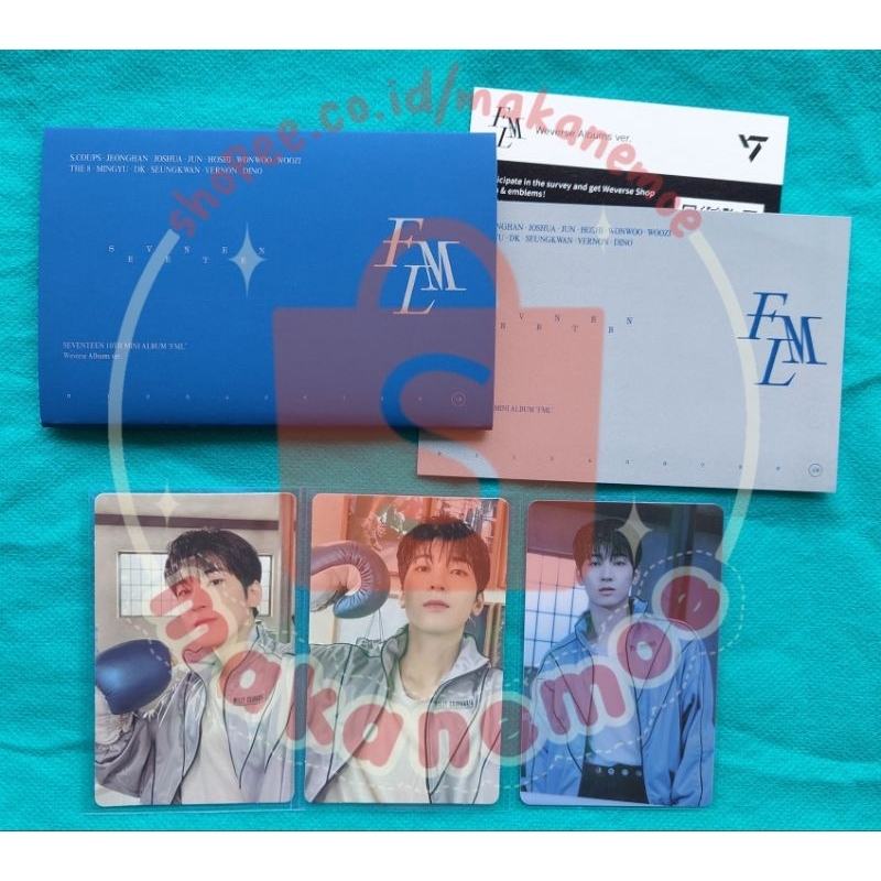 Wonwoo fml weverse version album photocard poca pc boxing tinju tonjok