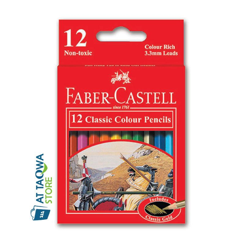 

Pensil Warna FABER-CASTELL 12S Classic Colour Pencils 12 Warna Pendek