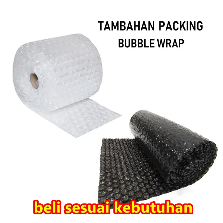 

TAMBAHAN EXTRA PACKING BUBBLE WRAP AGAR AMAN SAAT PENGIRIMAN