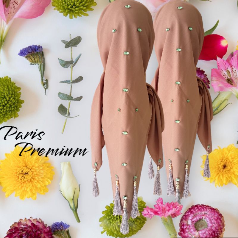 TERBARU HIJAB PAYET/JILBAB PAYET/KERUDUNG PAYET/SEGI EMPAT PAYET/HIJAB SEGI EMPAT PARIS PREMIUM TASS