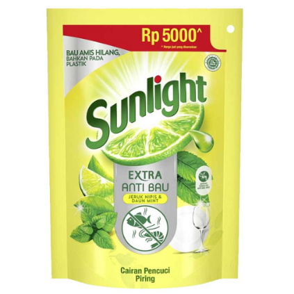 Sunlight Pencuci Piring Mint Anti Bau 210 ml