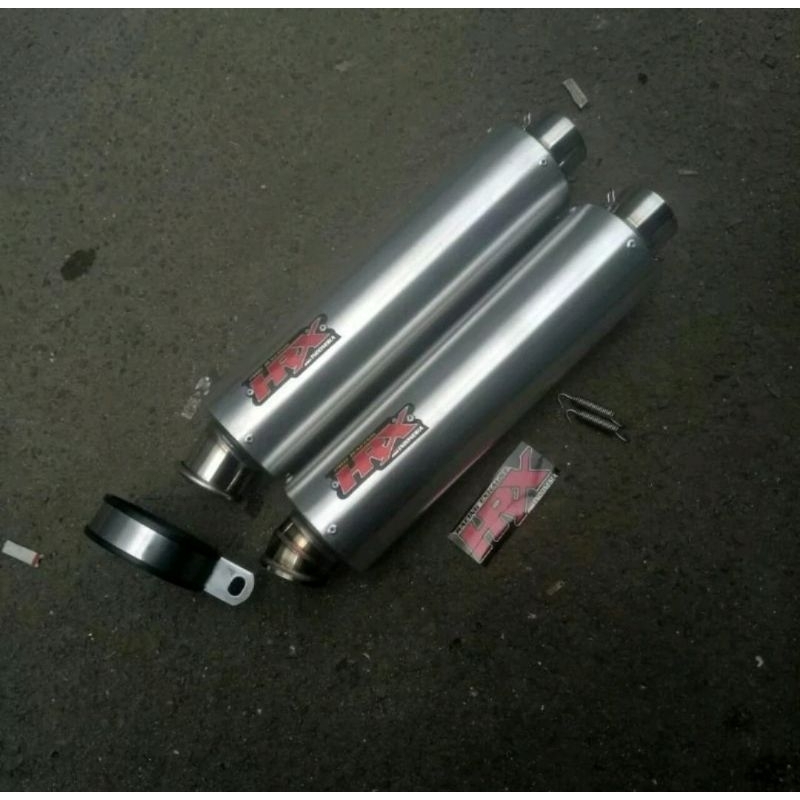 Silincer HRX Exhaust Type RX1 Aluminium Titan Bulat Sarangan Spiral/Tornado