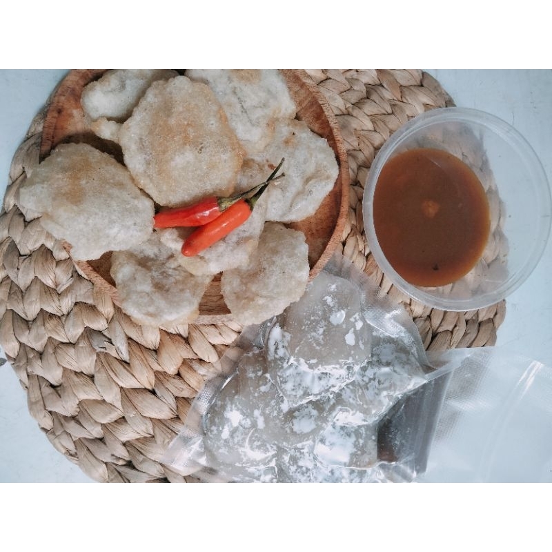 

cireng rujak crispy isi 10 cireng free bumbu rujak