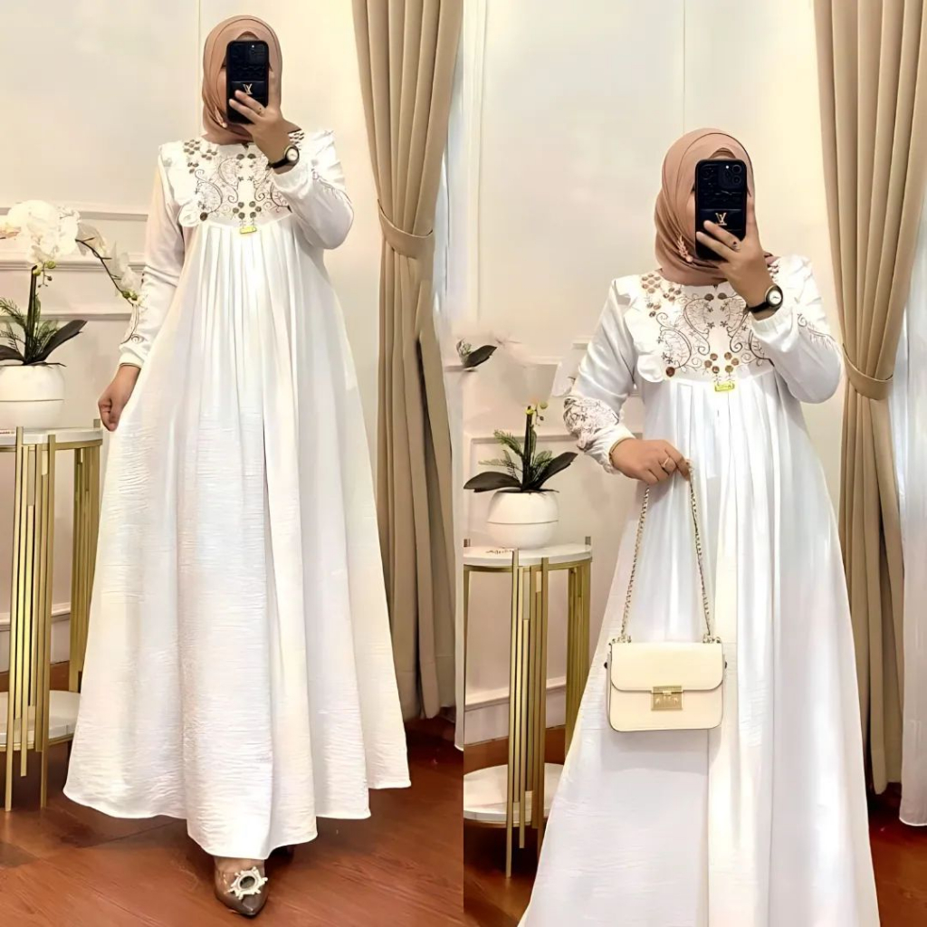 Produk Terbaru / Lunara Dress / Dress Wanita / Gamis Wanita / Longdress Wanita / Baju Wanita / Pakai