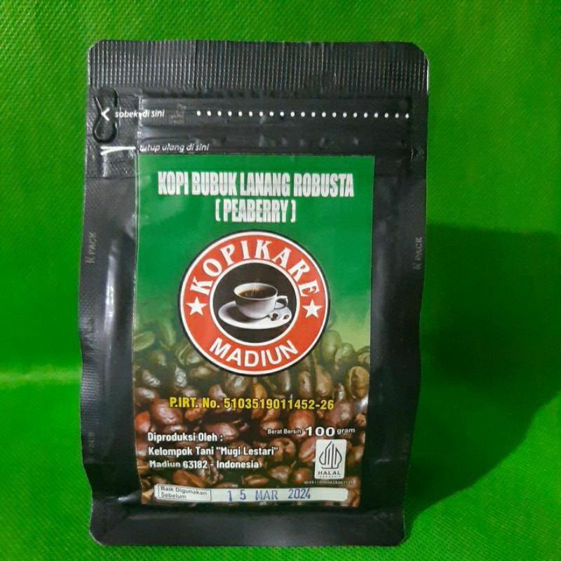

KOPI KARE (Kopi bubuk lanang Robusta / peaberry)