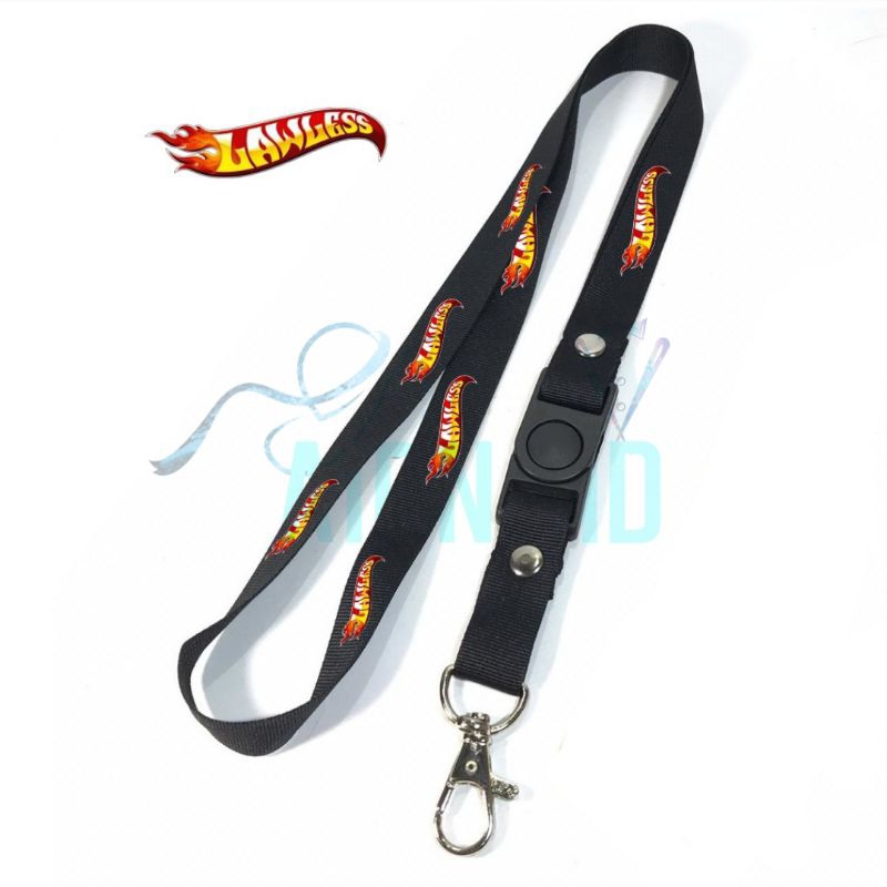 Tali Lanyard LAWLESS | BAND JAKARTA | Distro Tali Gantungan