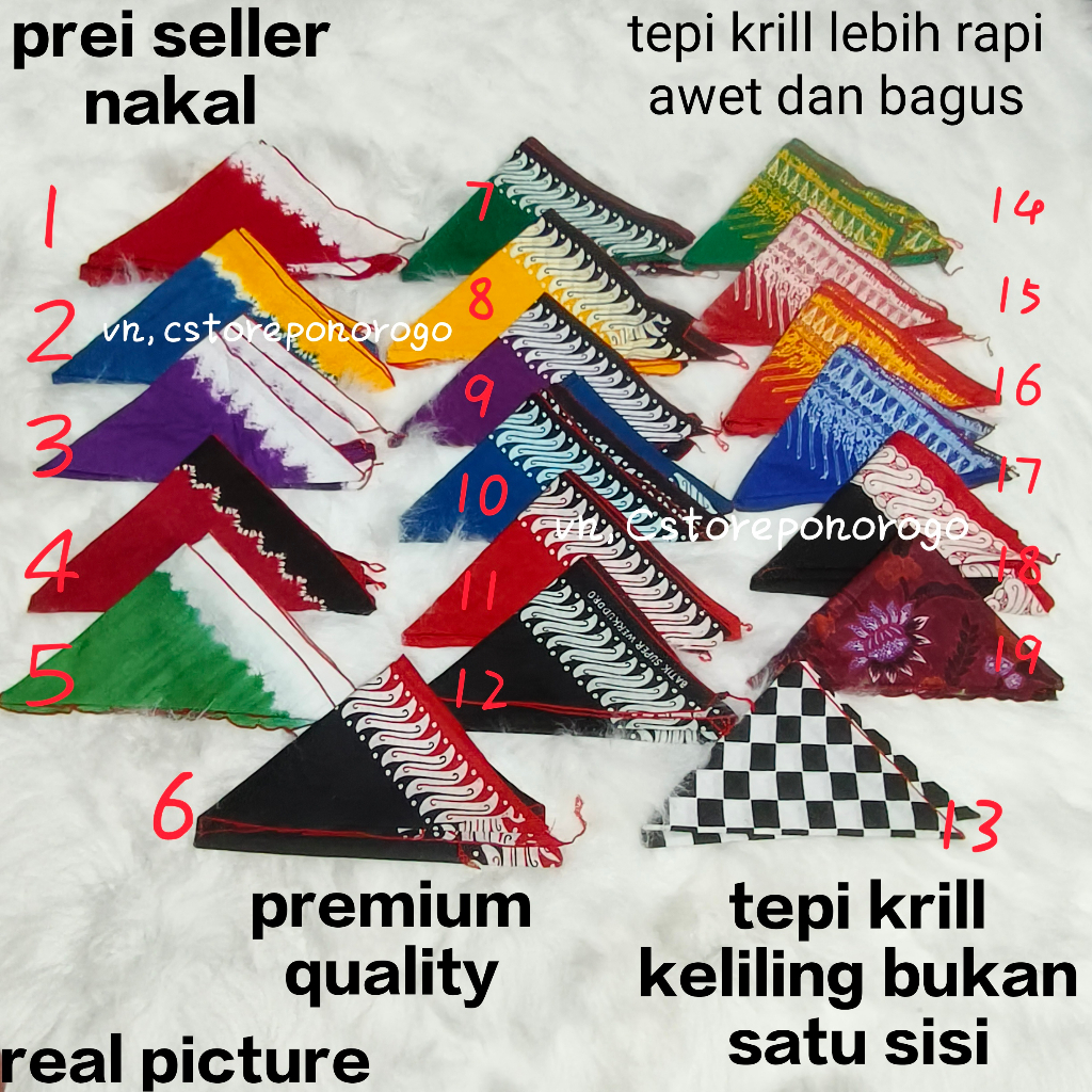 UDENG SEGITIGA KUALITAS PREMIUM WERKUDORO ASLI 26 MOTIF / udeng banyuwawi / udeng jawa / iket bali /
