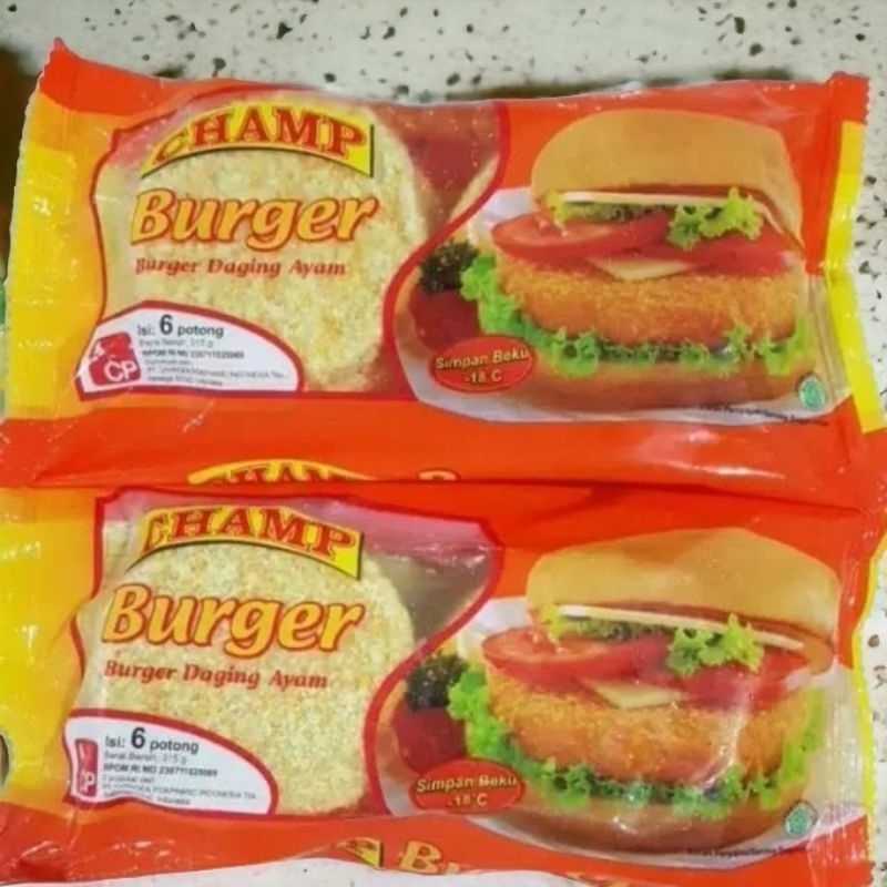 

RN_Frozen-Menjual.Champ.Burger Daging Ayam isi 6Pcs. Cocok U Breakfast.