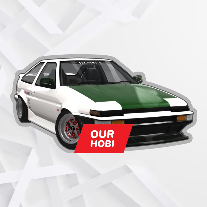Sticker Drift AE86 Drift King Keiichi Tsuchiya
