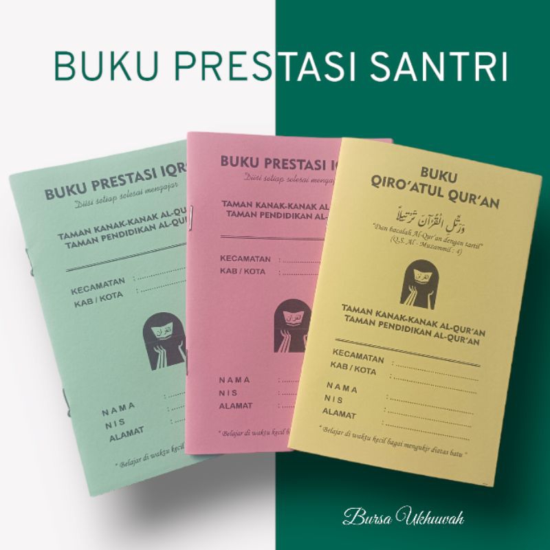 

BUKU PRESTASI SANTRI | BUKU PRESTASI IQRO | PRESTASI QUR'AN