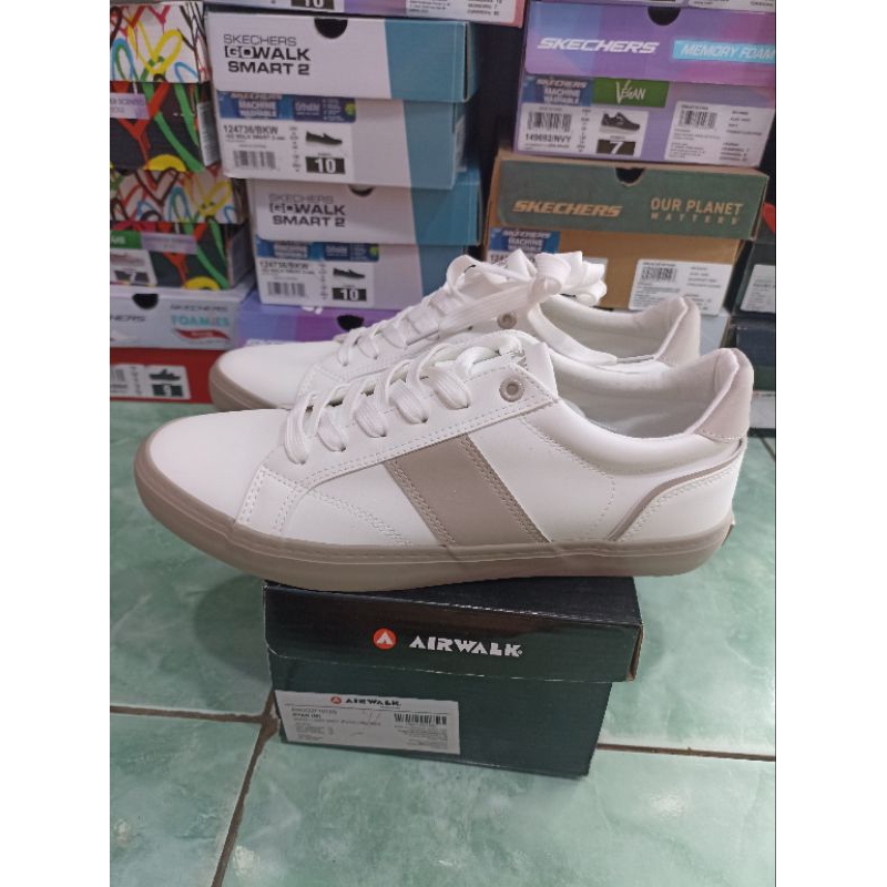 Airwalk Ryan Sepatu Original Putih Abu